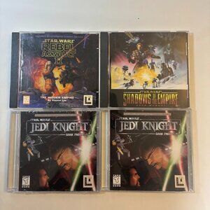 Lot of 4 Star Wars PC Games Vintage 90s